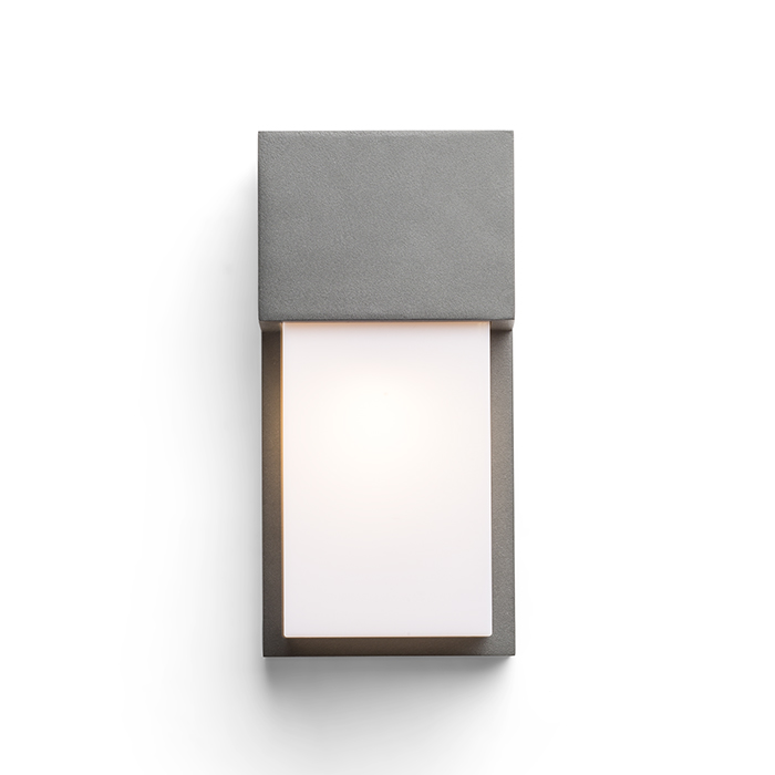 Corp de iluminat exterior din aluminiu turnat sub presiune, cu difuzor opal pentru montare pe perete, CHICAGO de antracit 230V LED E27 11W IP44