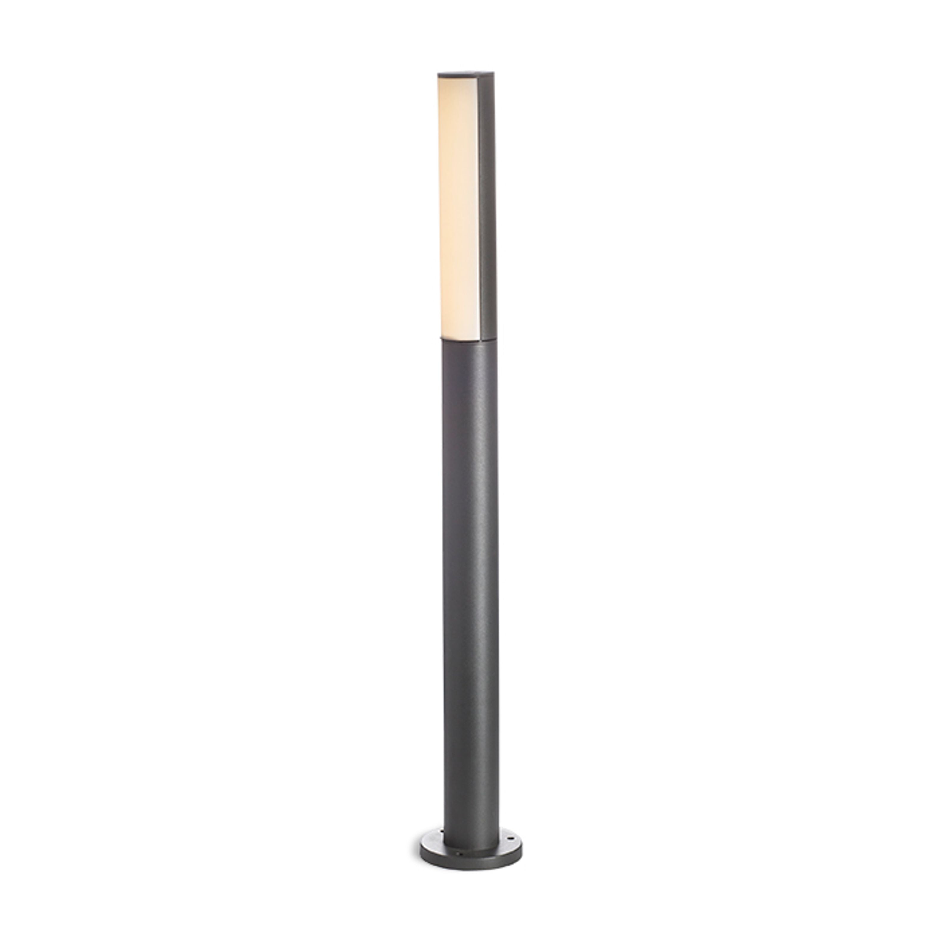 Corp de iluminat exterior din stâlpi din aluminiu vopsit cu abajur din policarbonat mat, VADIS 90 standuri antracit 230V LED 8W IP54 3000K