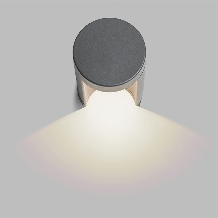 Corp de iluminat exterior doar pentru montare pe perete, SONET de antracit 230V LED 7W IP54 3000K