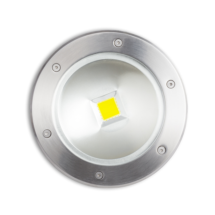 Corp de iluminat exterior încastrat în pământ cu LED diodă de mare putere, TERRA oţel inoxidabil 230V 20W 120° IP65 3000K