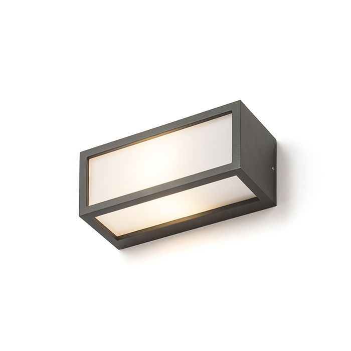 Corp de iluminat exterior montat pe perete pentru sursă de lumină economică E27 cu iluminare, DURANT de antracit 230V LED 15W IP54