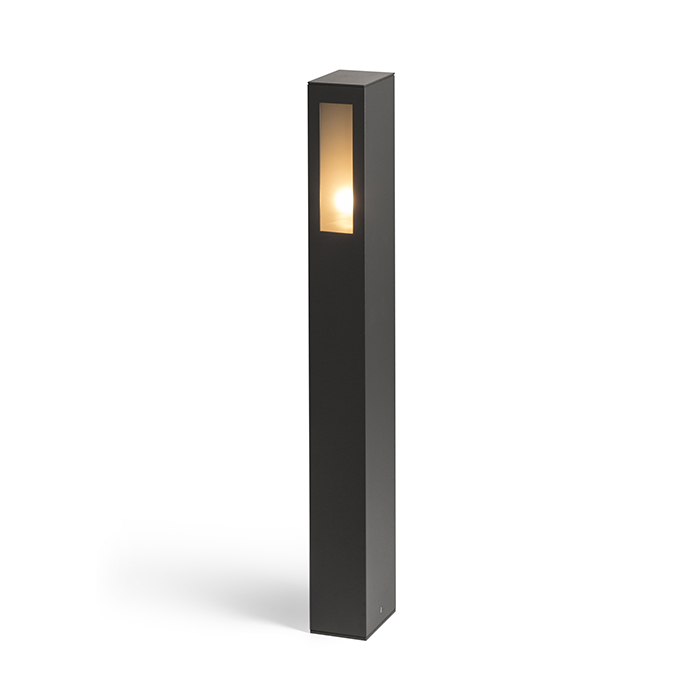 Corp de iluminat exterior pe suport de podea pentru sursă cu economie de energie cu soclu E27, TREEZA 65 standuri antracit 230V LED 15W IP54