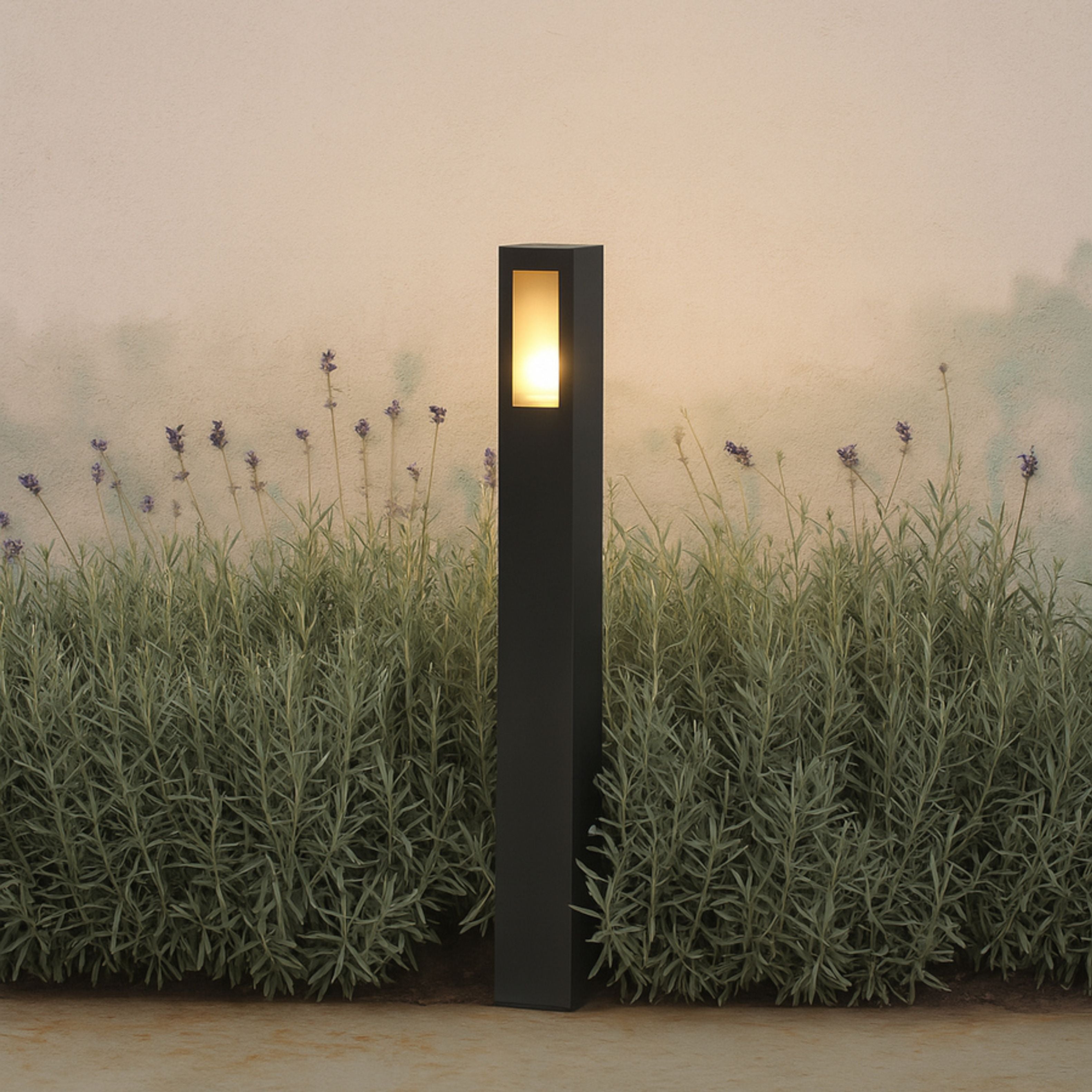 Corp de iluminat exterior pe suport de podea pentru sursă cu economie de energie cu soclu E27, TREEZA 65 standuri antracit 230V LED 15W IP54