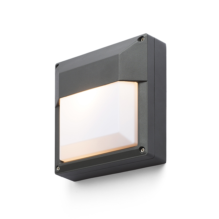 Corp de iluminat exterior, potrivit pentru terase și intrări în casă pentru sursă de lumină, DELTA 215 de perete antracit 230V LED E27 15W IP54