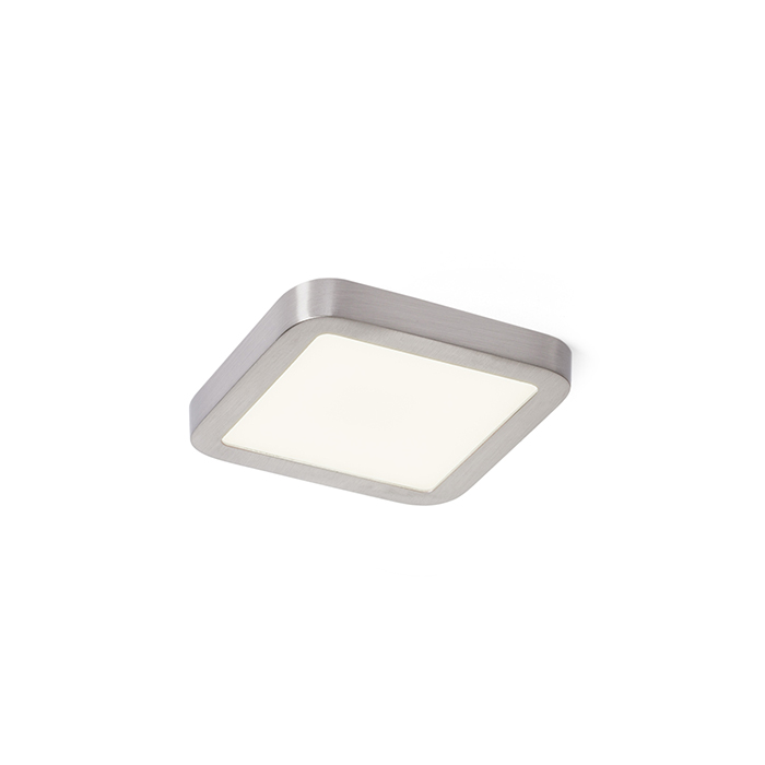 Corp de iluminat foarte subțire încastrat circular pentru LED-uri de înaltă luminozitate, HUE SQ 9 nichel mat 230V LED 6W 3000K