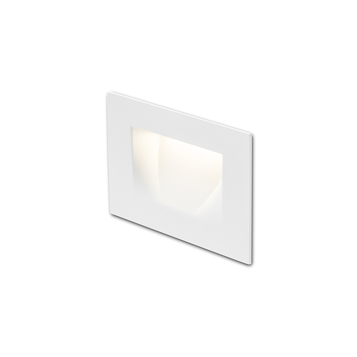 Corp de iluminat încastrat de perete cu LED pentru iluminarea orientativă a trotuarelor, scărilor, PER alb 230V 3W IP54 3000K