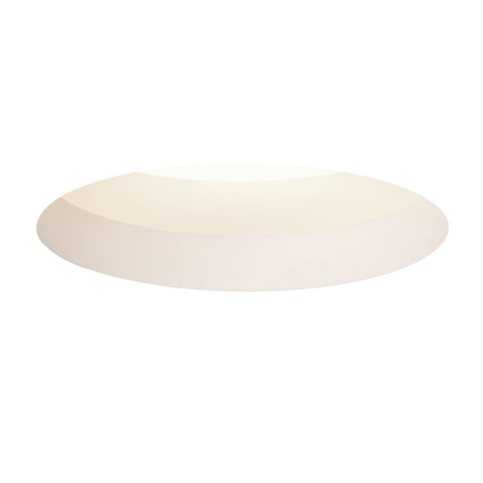 Corp de iluminat încastrat din gips cu abajur din policarbonat mat, MIA R în rigips/acril satinat 230V LED E27 2x11W