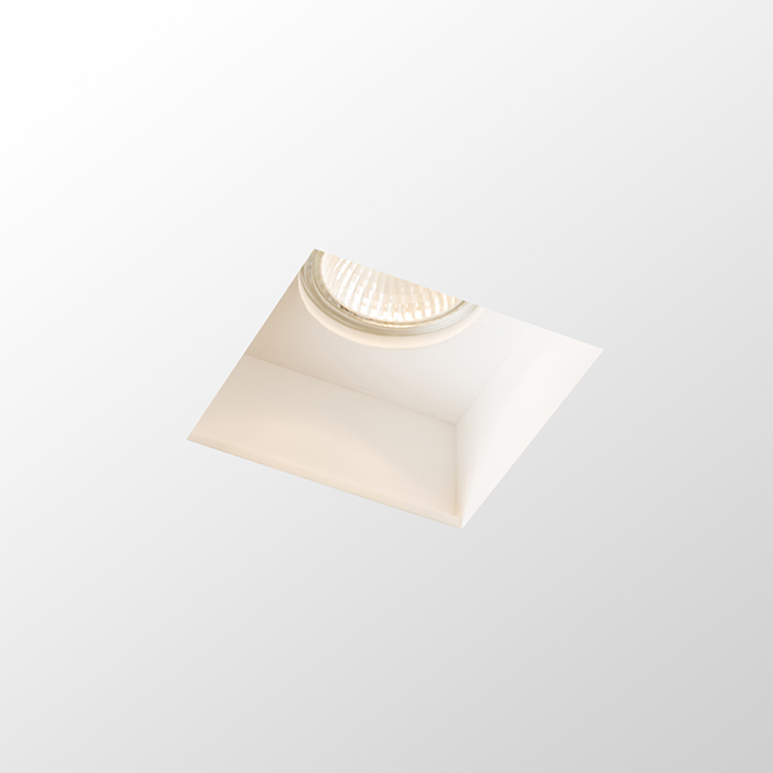 Corp de iluminat încastrat din gips, fără ramă pentru sursă de lumină cu soclu GU10 DAG SQ, rigips, 230V, LED, 8W