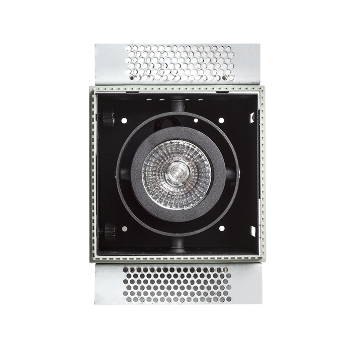 Corp de iluminat încastrat fără ramă cu plasare cardanică a sursei de lumină, ELECTRA I negru 230V GU10 50W