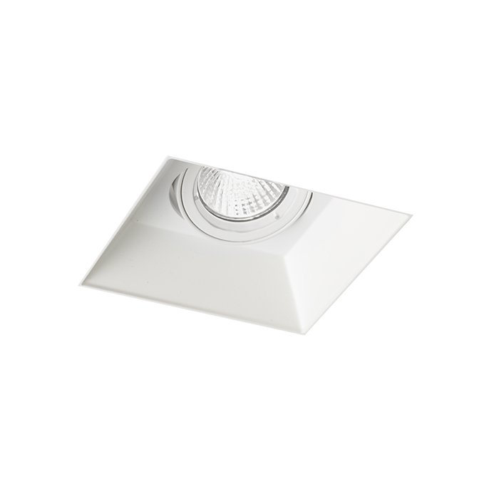 Corp de iluminat încastrat fără ramă pentru sursă de lumină cu soclu GU10, IPSO SQ frameless alb 230V LED 8W