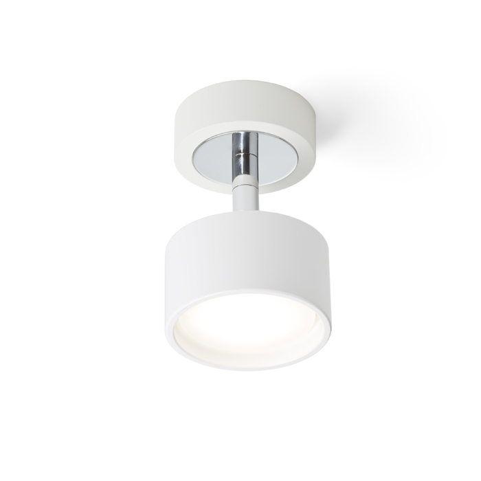 Corp de iluminat înclinabil pe bază, PIXIE alb crom 230V LED GX53 7W