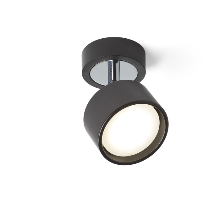 Corp de iluminat înclinabil pe bază, PIXIE directional negru crom 230V LED GX53 7W