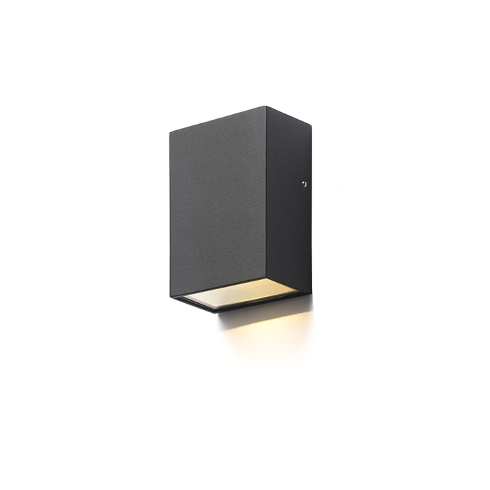 Corp de iluminat LED de exterior de perete pentru iluminare unidirecțională, PEKKO negru 230V 3W 67° IP54 3000K
