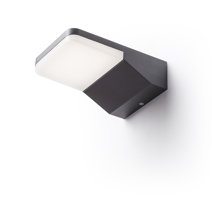Corp de iluminat LED de perete cu iluminare în jos din aluminiu turnat sub presiune, VIRGO antracit 230V 9W IP65 3000K