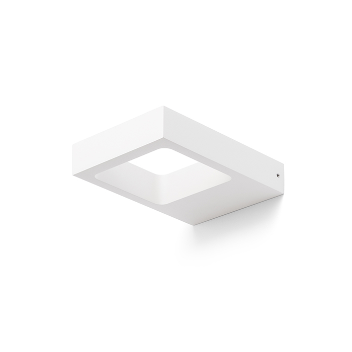 Corp de iluminat LED dreptunghiular de perete cu iluminare SUS / JOS, LEA alb 230V 6W 3000K