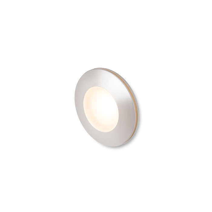 Corp de iluminat LED încastrat în perete, potrivit pentru iluminarea orientativă a coridoarelor și, CLUB gri argintiu 230V 3W IP54 3000K