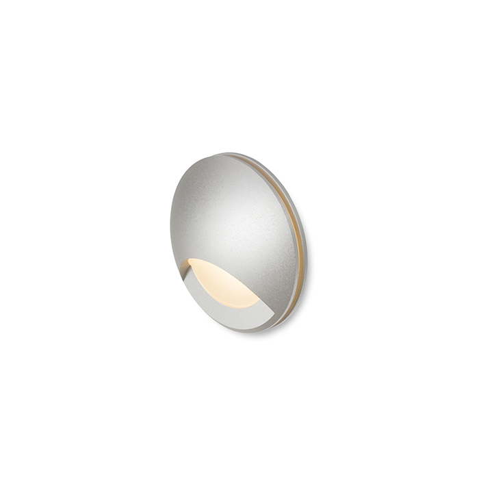 Corp de iluminat LED încastrat în perete, potrivit pentru iluminarea orientativă a coridoarelor și, CLUB IND gri argintiu 230V 3W IP54 3000K