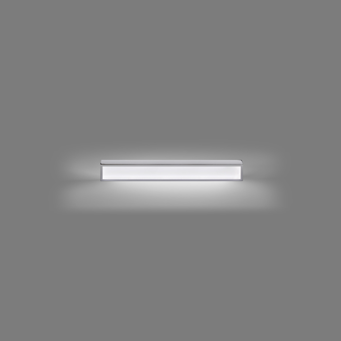 Corp de iluminat LED linear de perete cu iluminare SUS / JOS, MARINA LED 60 de crom 230V 19W IP44 3000K