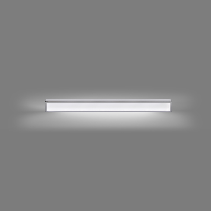 Corp de iluminat LED linear de perete cu iluminare SUS / JOS, MARINA LED 90 de crom 230V 19W IP44 3000K