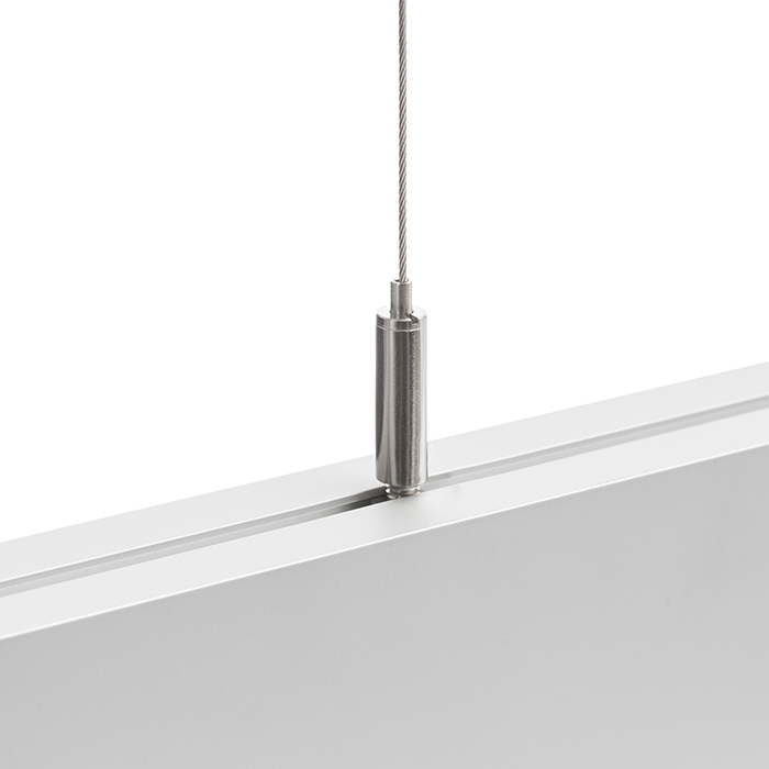 Corp de iluminat LED liniar agăţat, PESANTE 35 suspendat aluminiu anodizat 230V 40W 3000K