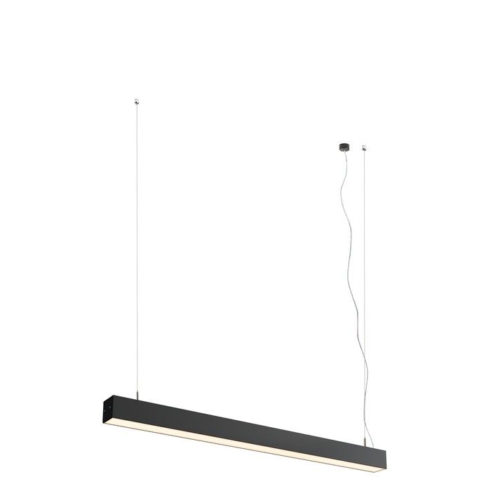 Corp de iluminat LED liniar agăţat, PESANTE 75 suspendat negru 230V 40W 3000K