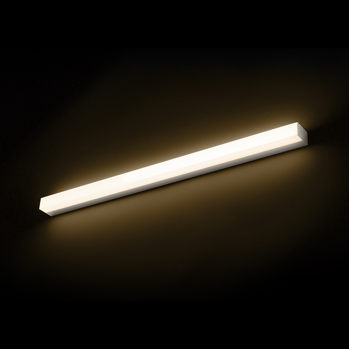 Corp de iluminat linear LED pentru baie LEVIA 90, perete, aluminiu, 230V, 18W, 120°, IP44, 3000K