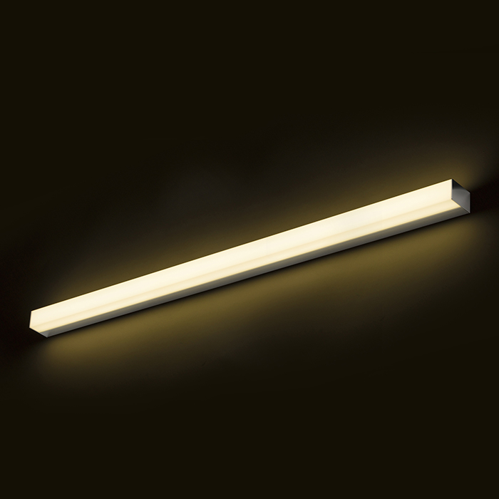 Corp de iluminat linear LED pentru baie, LEVIA 90 de perete crom 230V 18W 120° IP44 3000K