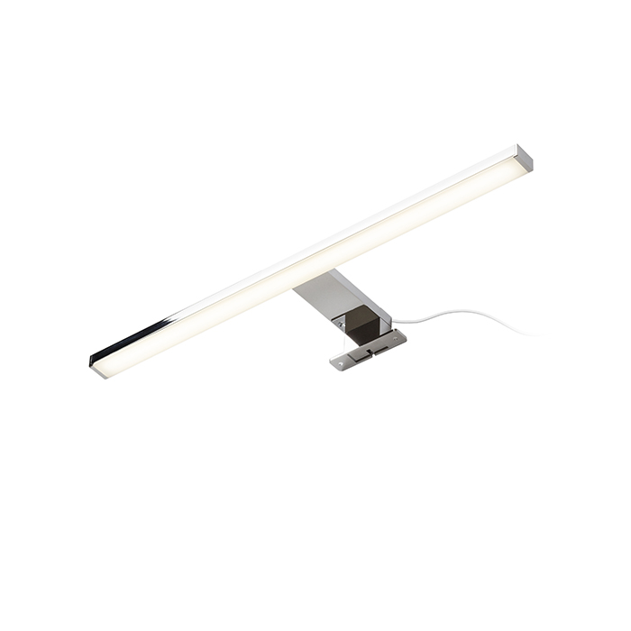Corp de iluminat liniar pentru baie LED pe un cuier pentru montarea pe un dulap sau pe un raft, BALEA 500 pe crom 230V 7W 120° IP44 3000K
