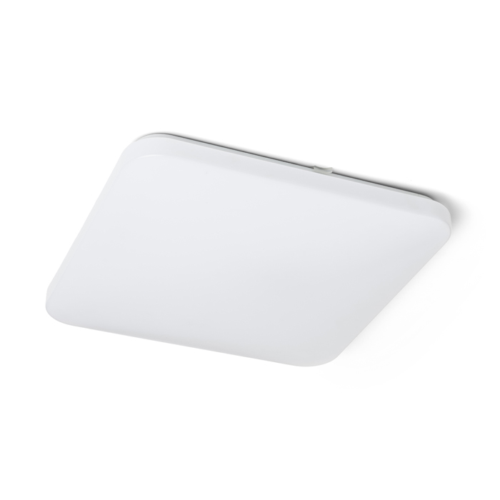 Corp de iluminat pătrat LED cu capac acrilic și senzor de mișcare încorporat, SEMPRE SQ 43 de tavan mat 230V 36W 3000K