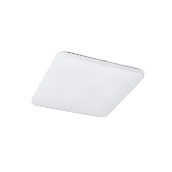 Corp de iluminat pătrat LED cu capac acrilic și senzor de mișcare încorporat, SEMPRE SQ 53 de tavan mat 230V 56W 3000K