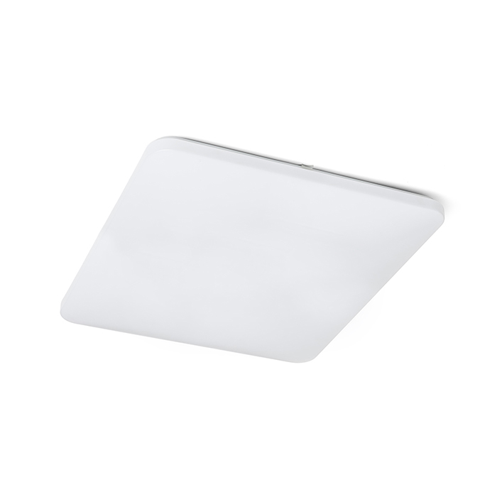 Corp de iluminat pătrat LED cu capac acrilic și senzor de mișcare încorporat, SEMPRE SQ 63 senzor de tavan mat 230V 76W 3000K