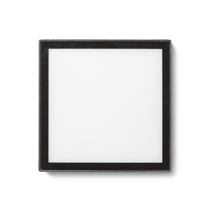 Corp de iluminat pătrat LED încastrat pentru iluminarea de orientare a trotuarelor, scărilor sau, DEJAVU SQ 14 incastrat negru 230V 6W IP65 3000K