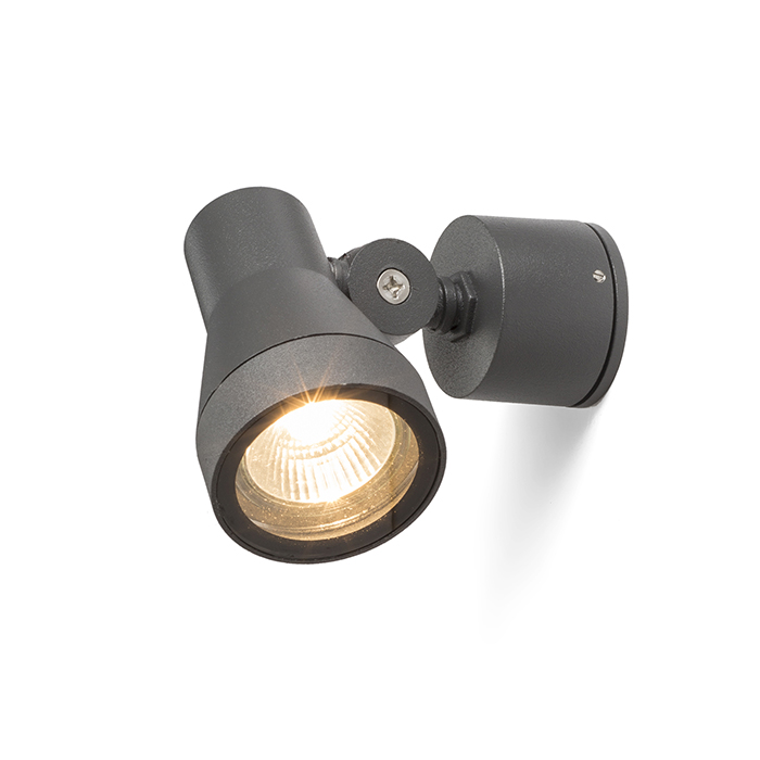 Corp de iluminat reflector exterior, DIREZZA de perete antracit 230V GU10 35W IP54