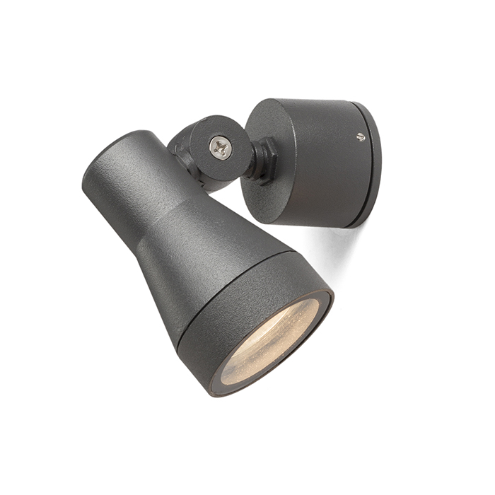 Corp de iluminat reflector exterior DIREZZA, perete, antracit, 230V, GU10, 35W, IP54
