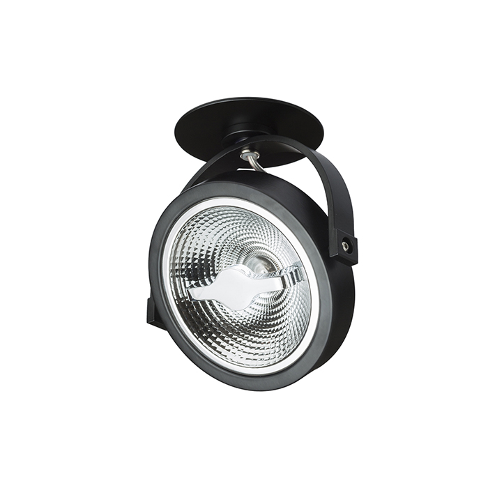 Corp de iluminat semi încastrat dimabil cu LED pentru tavan din plăci de rigips cu posibilitatea de, KELLY LED DIMM semi-incastrat negru 230V 12W 24° 3000K