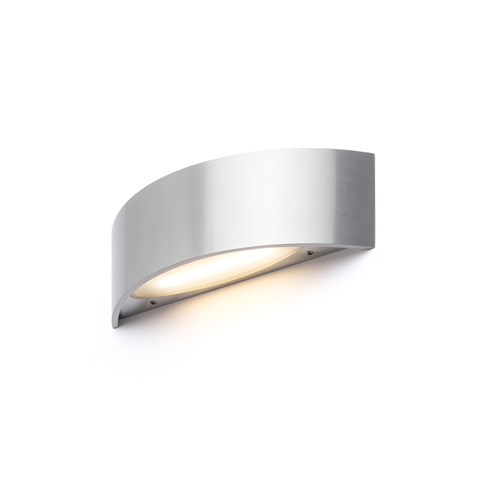 Corp de iluminat semirotund de perete pentru iluminare SUS / JOS, NAXOS metal pieptănat 230V LED 6W 3000K
