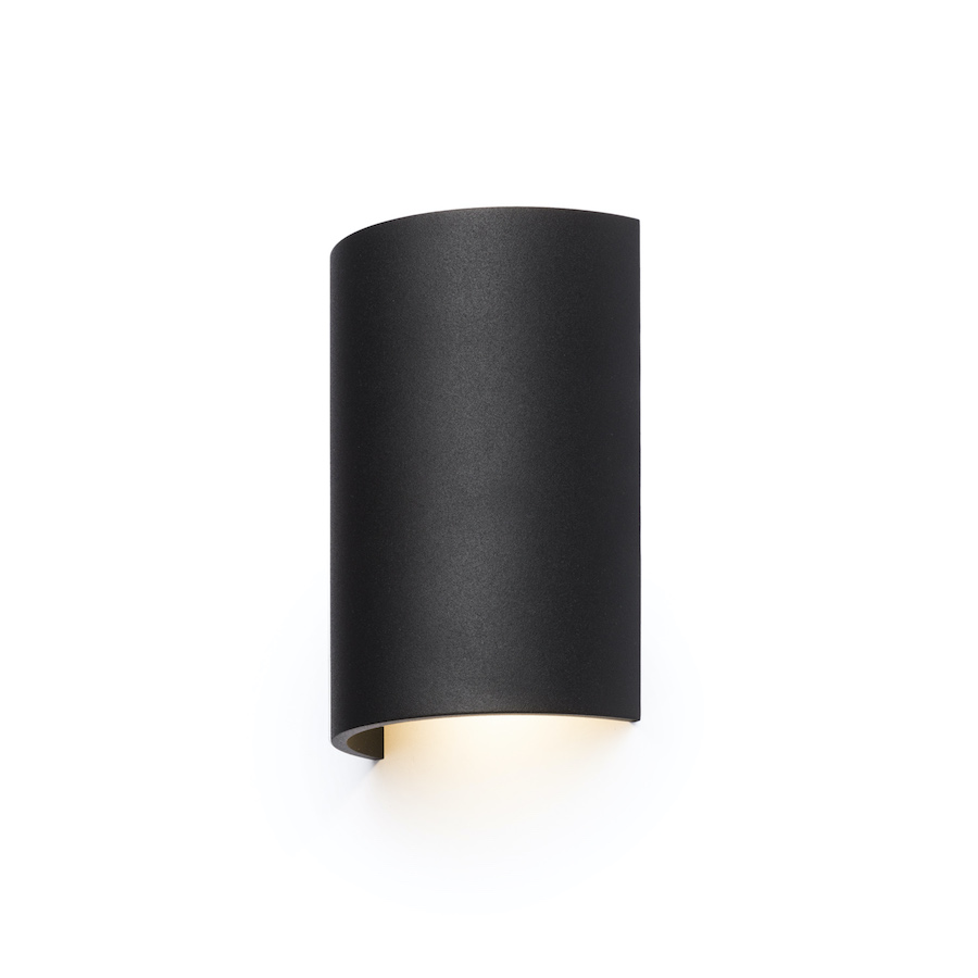 Corp de iluminat semirotund LED de perete cu iluminare SUS / JOS, DAFFY negru 230V 6W 3000K