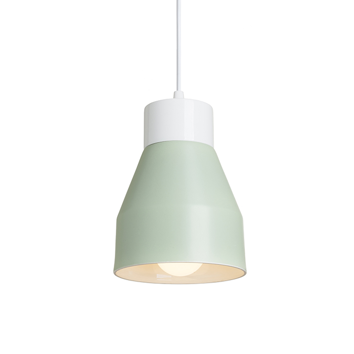 Corp de iluminat suspendat agăţat cu fasung E27 FRUTTI, verde, ceramic, 230V, LED, 15W