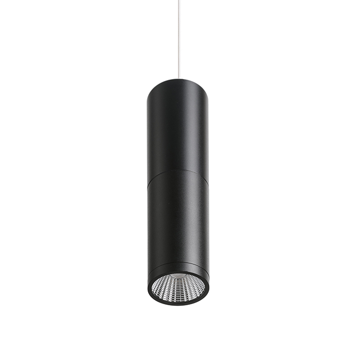 Corp de iluminat suspendat cilindric cu LED, BOGARD negru mat 230V 5W 40° 3000K