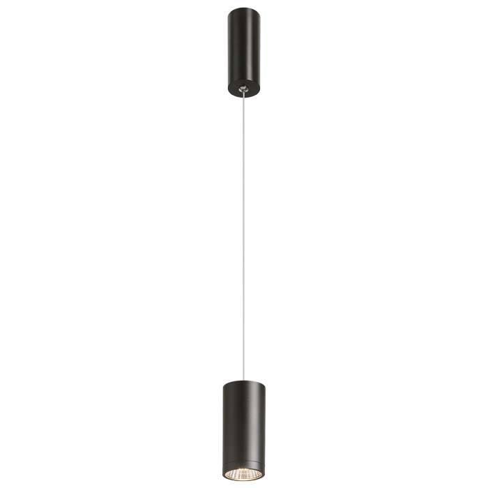 Corp de iluminat suspendat cilindric cu LED, BOGARD negru mat 230V 5W 40° 3000K