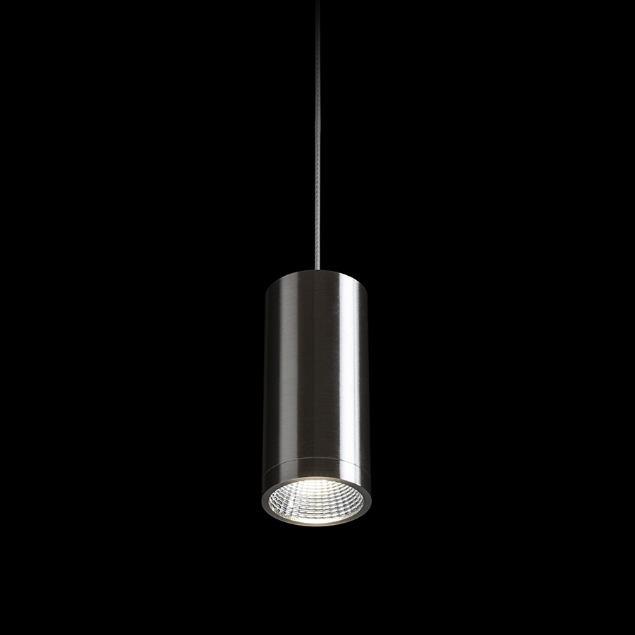 Corp de iluminat suspendat cilindric cu LED, BOGARD nichel mat 230V 5W 40° 3000K
