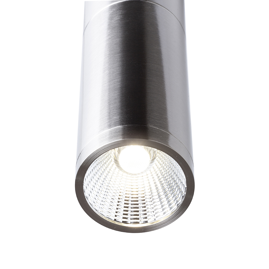 Corp de iluminat suspendat cilindric cu LED, BOGARD nichel mat 230V 5W 40° 3000K