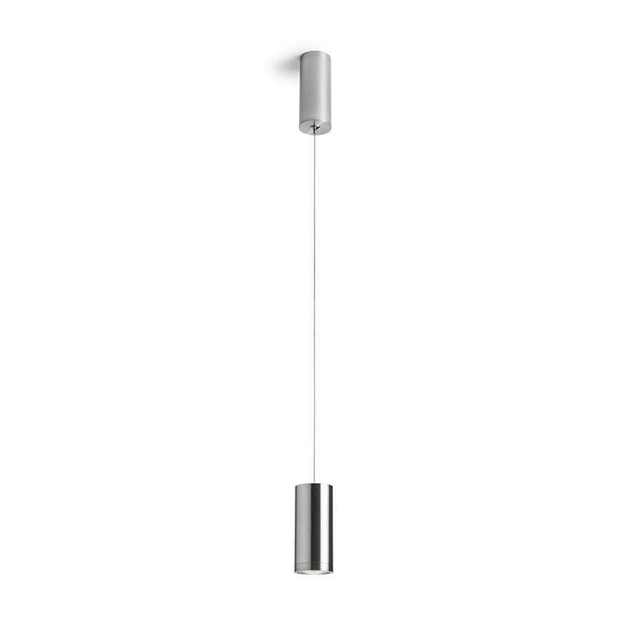 Corp de iluminat suspendat cilindric cu LED, BOGARD nichel mat 230V 5W 40° 3000K