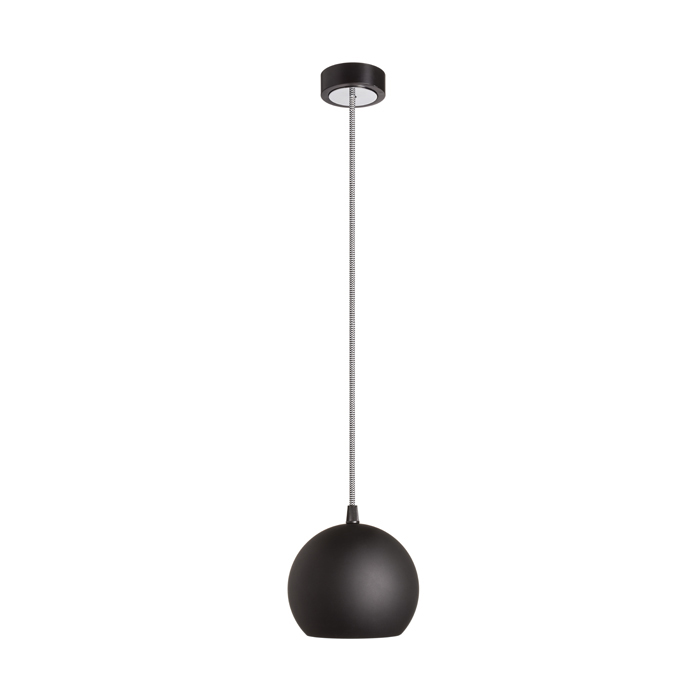 Corp de iluminat suspendat cu abajur de sticlă în două variante de culoare, COPA negru 230V LED E27 11W