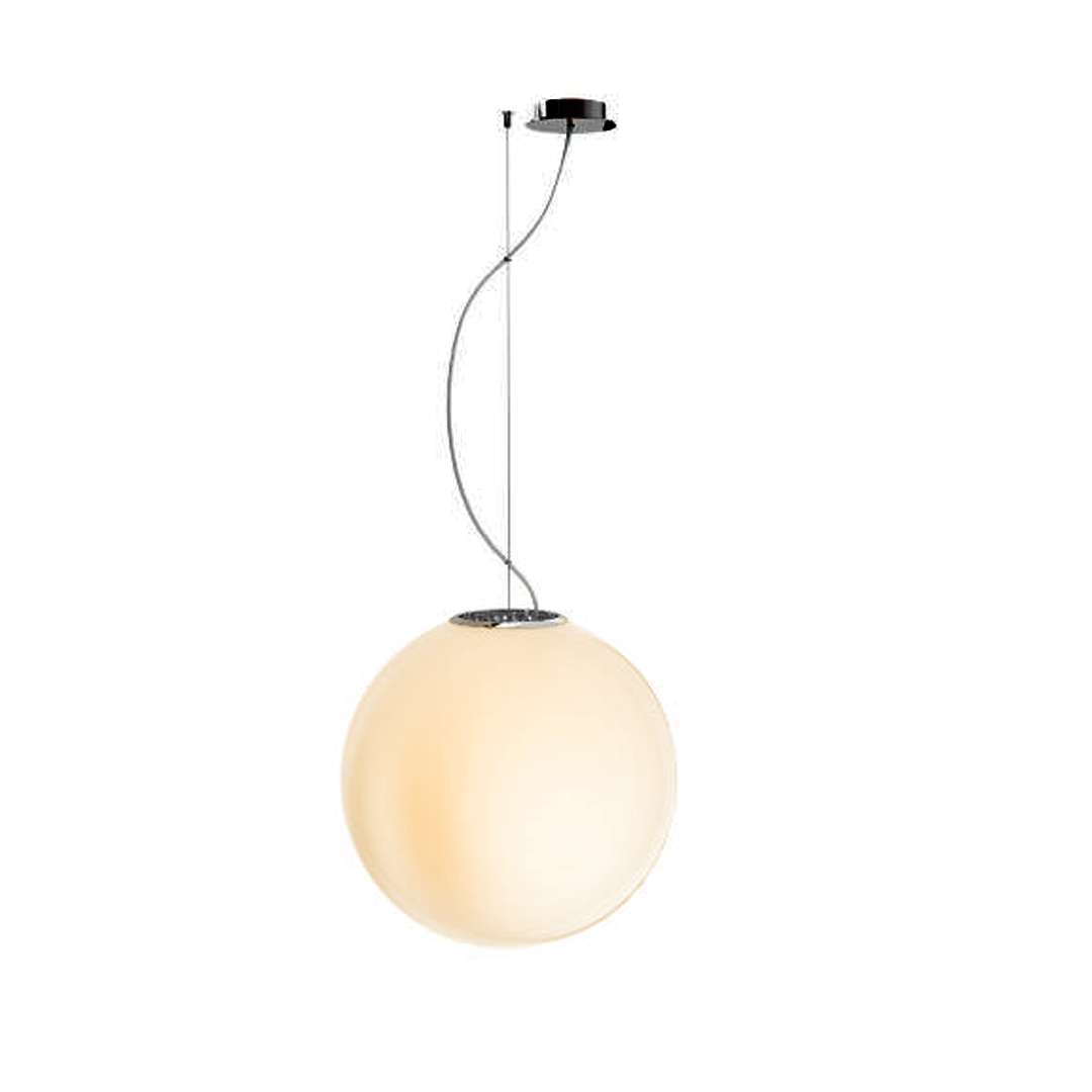 Corp de iluminat suspendat cu abajur din sticlă mată opală triplă, cu suspendare excentrică pe, LUNEA 40 triplex opal 230V LED E27 15W