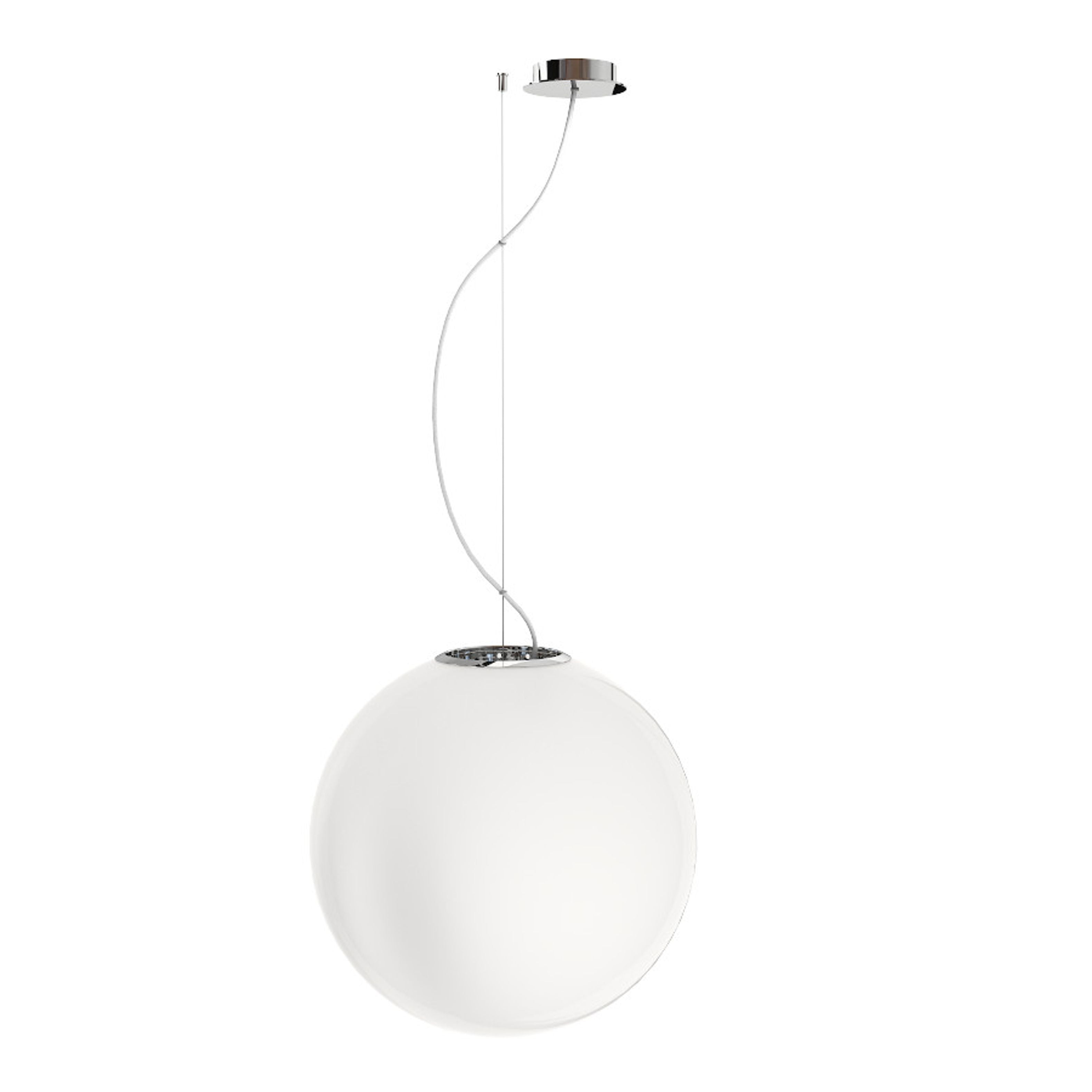 Corp de iluminat suspendat cu abajur din sticlă mată opală triplă, cu suspendare excentrică pe, LUNEA 40 triplex opal 230V LED E27 15W