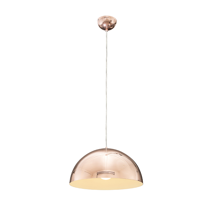 Corp de iluminat suspendat cu abajur metalic, MONROE 30 cupru 230V LED E27 11W