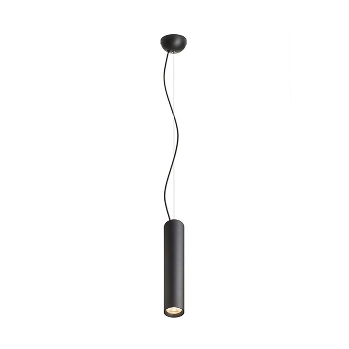 Corp de iluminat suspendat cu LED, RIGA 28 negru 230V 6W 38° 3000K