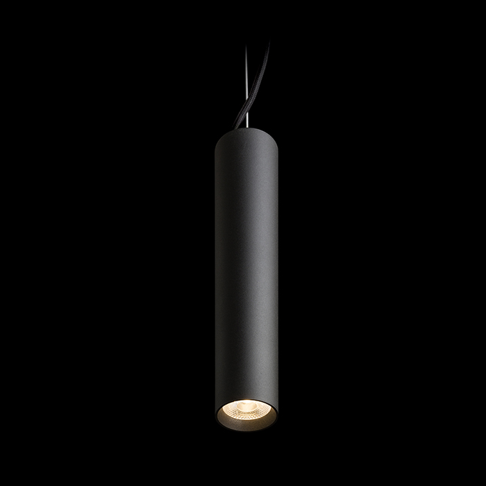 Corp de iluminat suspendat cu LED, RIGA 28 negru 230V 6W 38° 3000K