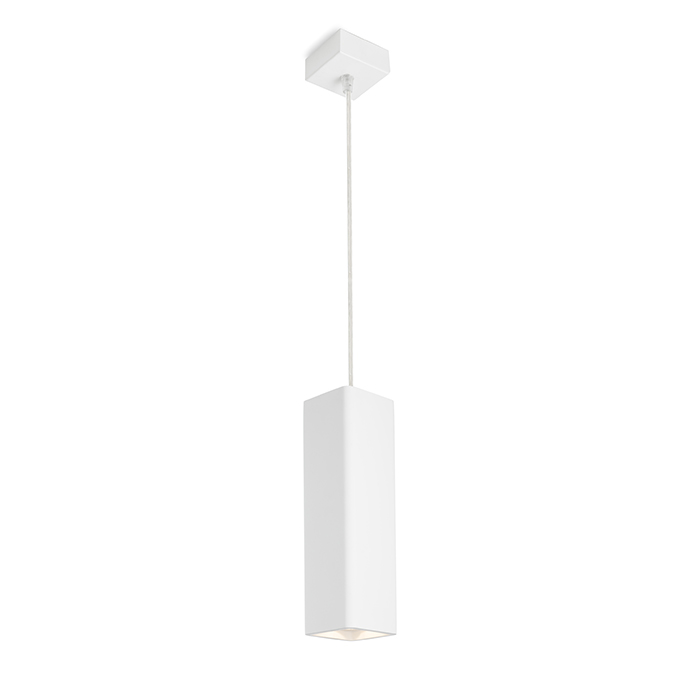 Corp de iluminat suspendat din gips pentru sursă de lumină cu soclu GU10, JACK RC în rigips 230V 35W